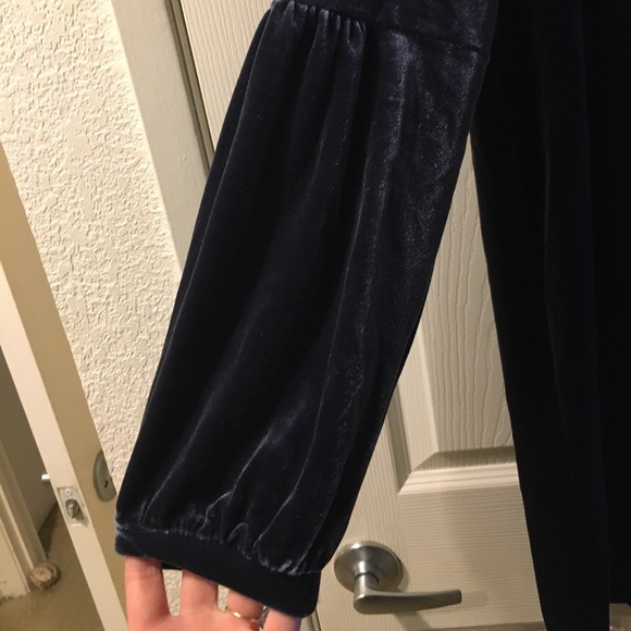Madewell velvet long sleeve dress - Picture 4 of 5